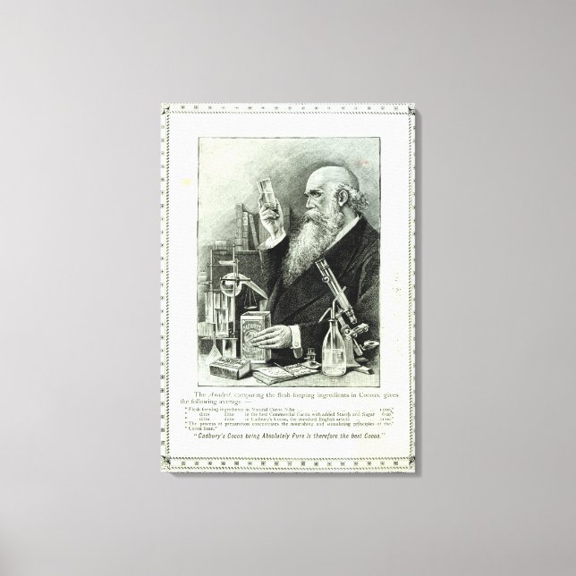 Werbung für "Cadbury's Cocoa" Leinwanddruck (Vorderseite)