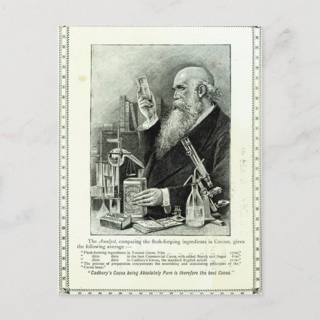 Werbung für "Cadbury's Cocoa" Postkarte (Vorderseite)