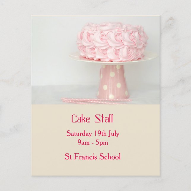Werbung für "Cake Stall Bake Sale" Flyer (Vorne)