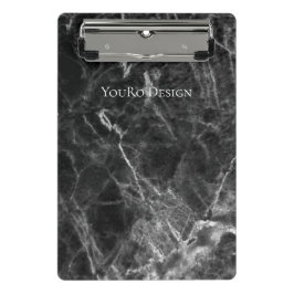 Werbung für coolen schwarzen Marmor Mini Klemmbrett