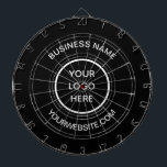 Werbung für das Firmenlogo Dartscheibe<br><div class="desc">Firmenlogo,  schwarz,  Firma,  modern,  Branding,  Werbe-,  elegant,  Dartboard.</div>