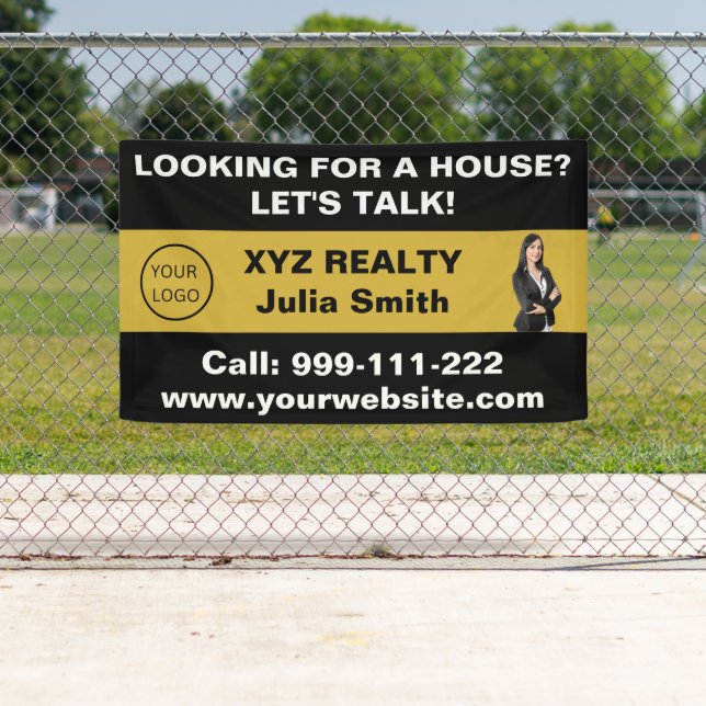 Werbung für das Logo "Custom Black Gold Real Anwes Banner (Insitu)