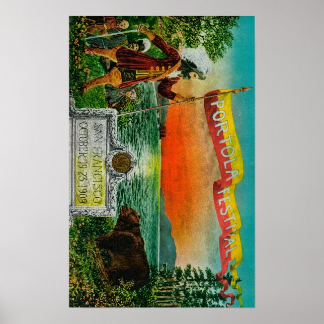 Werbung für das Portola Festival (Forscher) Poster (Vorne)