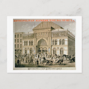 Werbung für den "Großstadtkonzertor Alcazar Postkarte