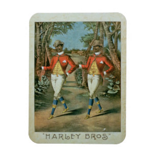 Werbung für die "Harley Brothers" (Farbe li Magnet