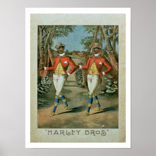 Werbung für die "Harley Brothers" (Farbe li Poster (Vorne)