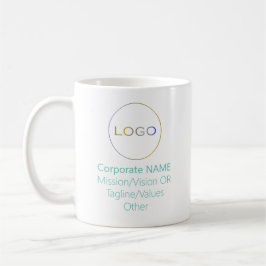 Werbung für die Markenbezeichnung "Corporate Round Kaffeetasse