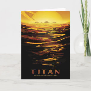Werbung für eine Reise in die Zukunft, Mond Titan Karte