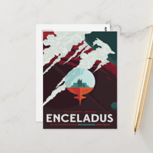Werbung für eine Reise ins Science-Fiction-Univers Postkarte