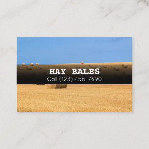 Werbung für Hay Bales für Visitenkarten von Handel Visitenkarte