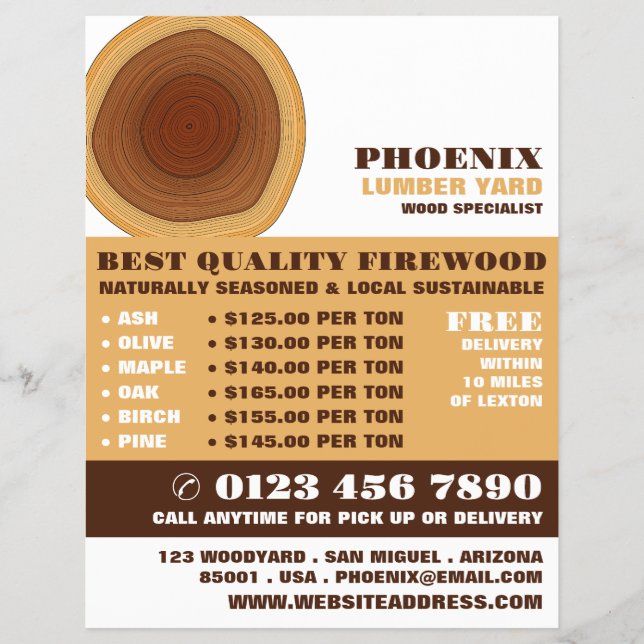 Werbung für Heartwood, Holz/Holz/Holzgarten Flyer (Vorne)