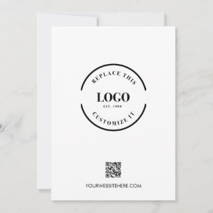 Werbung für Ihr Firmenlogo QR-Code-Website Einladung