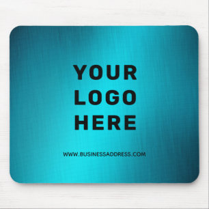 Werbung für Ihr Logo hier Business Aquamarin Meta Mousepad