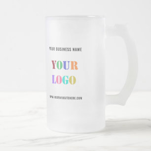 Werbung für Ihre Logo-Website Glasbierwerbung für Mattglas Bierglas