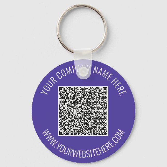 Werbung für Ihren QR-Schlüsselanhänger Text und Fa Schlüsselanhänger (Vorderseite)