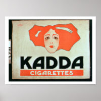Werbung für "Kadda Cigarettes"