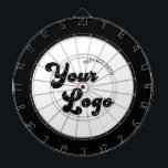Werbung für klassische Schwarz-Weiß-Logos Dartscheibe<br><div class="desc">Werben Sie Ihr Unternehmen mit diesem coolen Dartbrett,  das ein individuelles Logo enthält. Fügen Sie einfach Ihr Logo hinzu,  indem Sie auf "Personalisieren" klicken.</div>