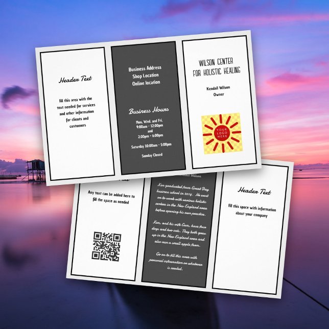 Werbung für kleine Broschüren mit Firmenlogo (Von Creator hochgeladen)