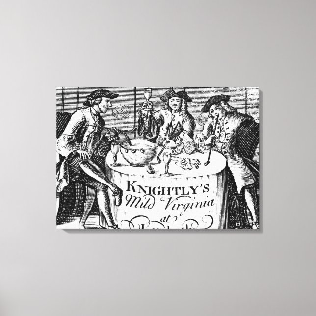 Werbung für 'Knightly's Mild Virginia Leinwanddruck (Vorderseite)