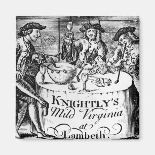 Werbung für 'Knightly's Mild Virginia Magnet
