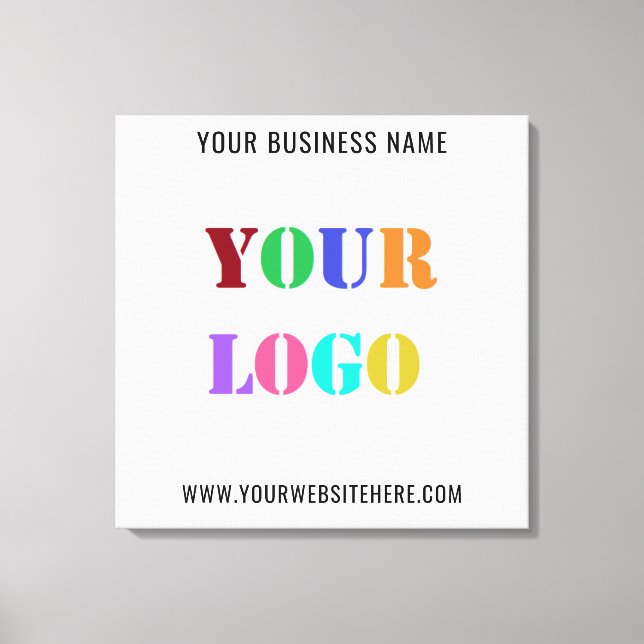 Werbung für kundenspezifische Logos - Werbung für  Leinwanddruck (Vorderseite)