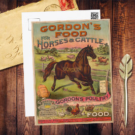 Werbung für landwirtschaftliche Lebensmittel Postkarte