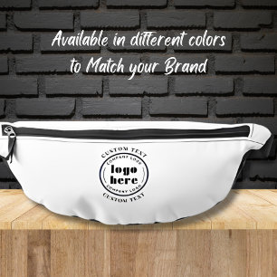 Werbung für Minimalistische Logos von White Compan Bauchtasche