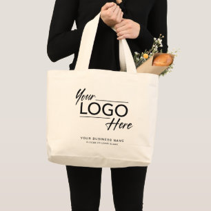 Werbung für moderne Firmenlogos Jumbo Stoffbeutel