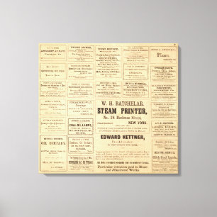 Werbung für Öl Leinwanddruck