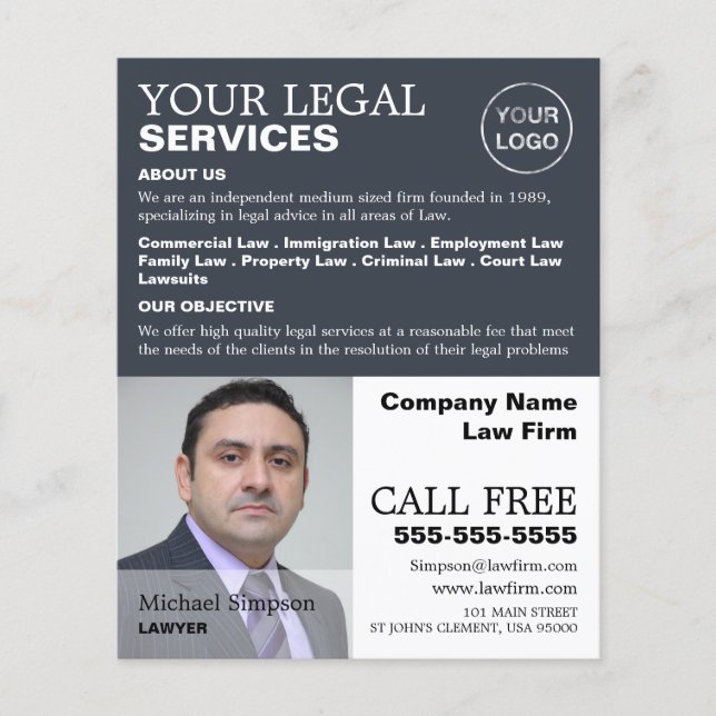 Werbung für personalisierte Fotografie Juristische Flyer (Vorne)