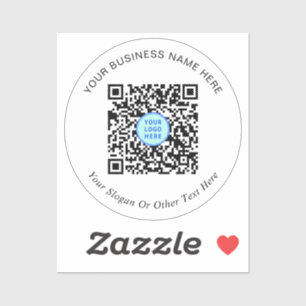 Werbung für QR-Code-Logos für Unternehmen Aufkleber