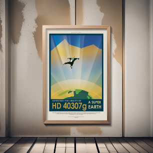Werbung für Science-Fiction-Reisen, Planet HD 4030 Poster