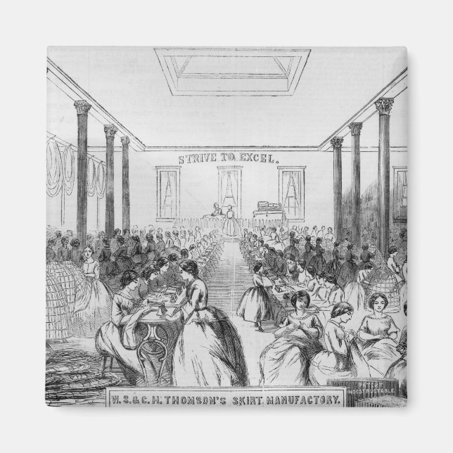 Werbung für Thomson's Skirt Manufacturing Magnet (Vorne)