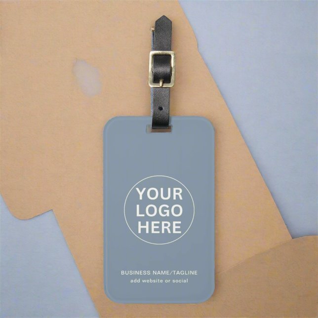 Werbung für umweltfreundliche Blue-l-Business-Logo Gepäckanhänger (Von Creator hochgeladen)