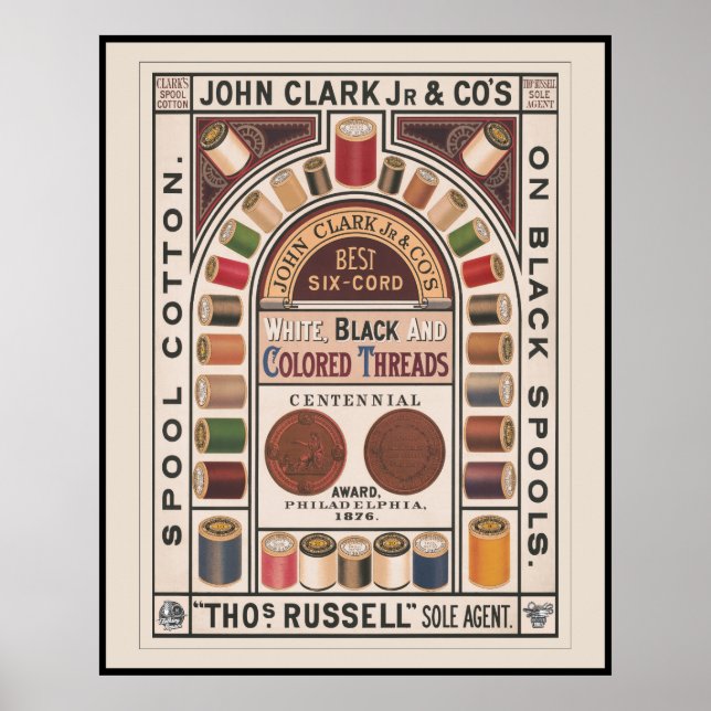 Werbung für Vintage Baumwollsägeblätter Poster (Vorne)