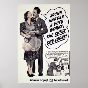 Werbung für Vintage Ehefrau-Mail Poster