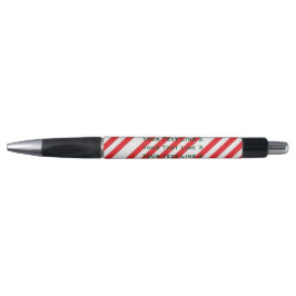 Werbung für Weihnachten Red White Stripe Kugelschreiber