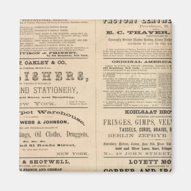 Werbung für zwölf Unternehmen, Magnet (Vorne)