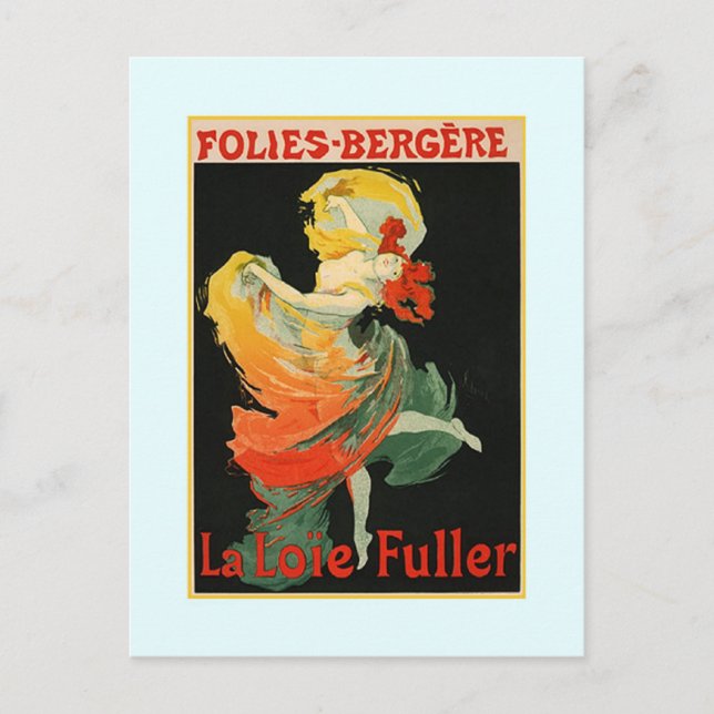 Werbung Jules Chéret, 1893 Postkarte (Vorderseite)