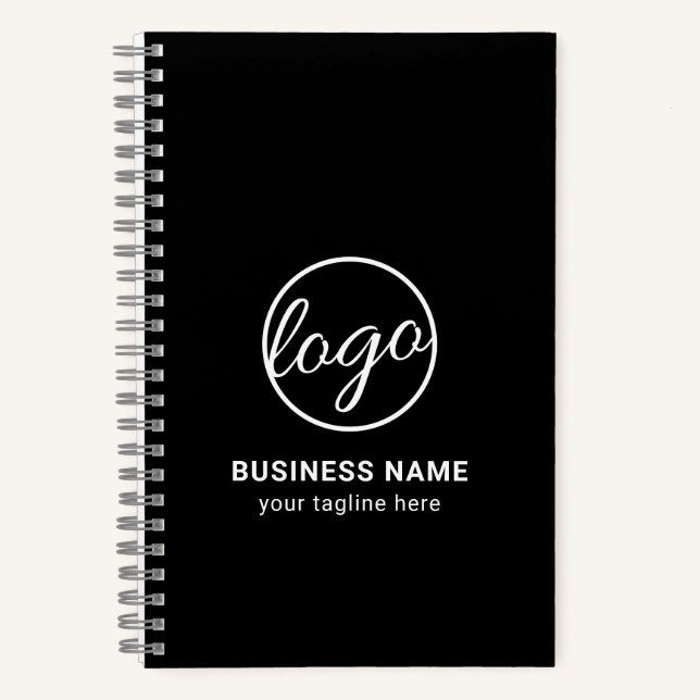 Werbung mit Sonderzeichen für Black Business Notizbuch (Vorderseite)