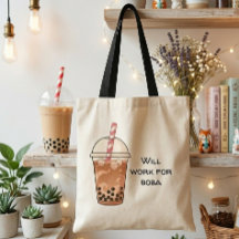 Werde arbeiten für Boba Lustiger Boba-Teeliebhaber
