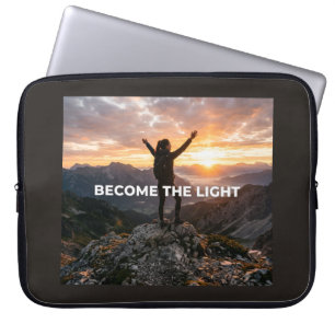 Werde das Licht Laptopschutzhülle