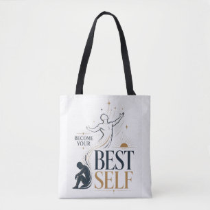 Werde deine beste Version Inspirierendes persönlic Tasche