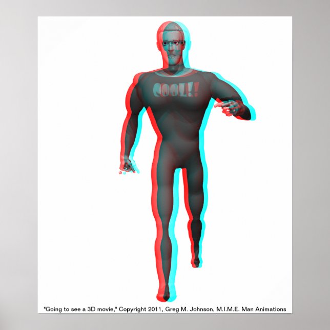 Werde einen 3D-Film sehen! Poster (Vorne)