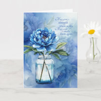 Werde Gesund Blaue Pfingstrosen Blumen Herzliches