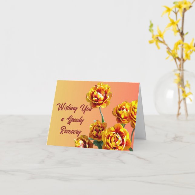 Werde Gesund Karte (Gelbe Blume)