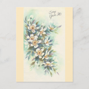 Werde Gesund Vintage Postkarte