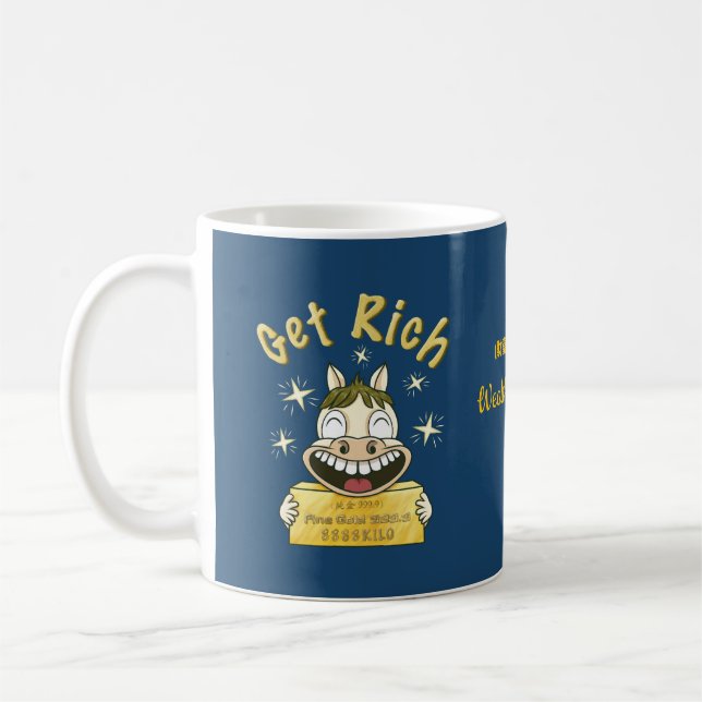 Werde heute reich_Wealth Wingman Pony Kaffeetasse (Links)