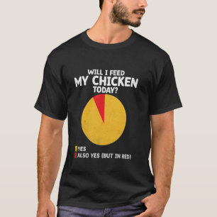 Werde ich heute mein Huhn füttern? Landwirtschaft T-Shirt