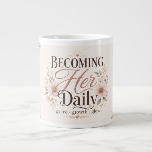 Werde ihre tägliche florale Selbstliebe Jumbo-Tasse
